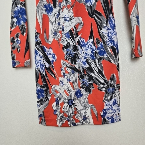 Nike Sportswear Women’s Mini Bodycone Long-Sleeve Floral Dress size Small - Picture 6 of 16